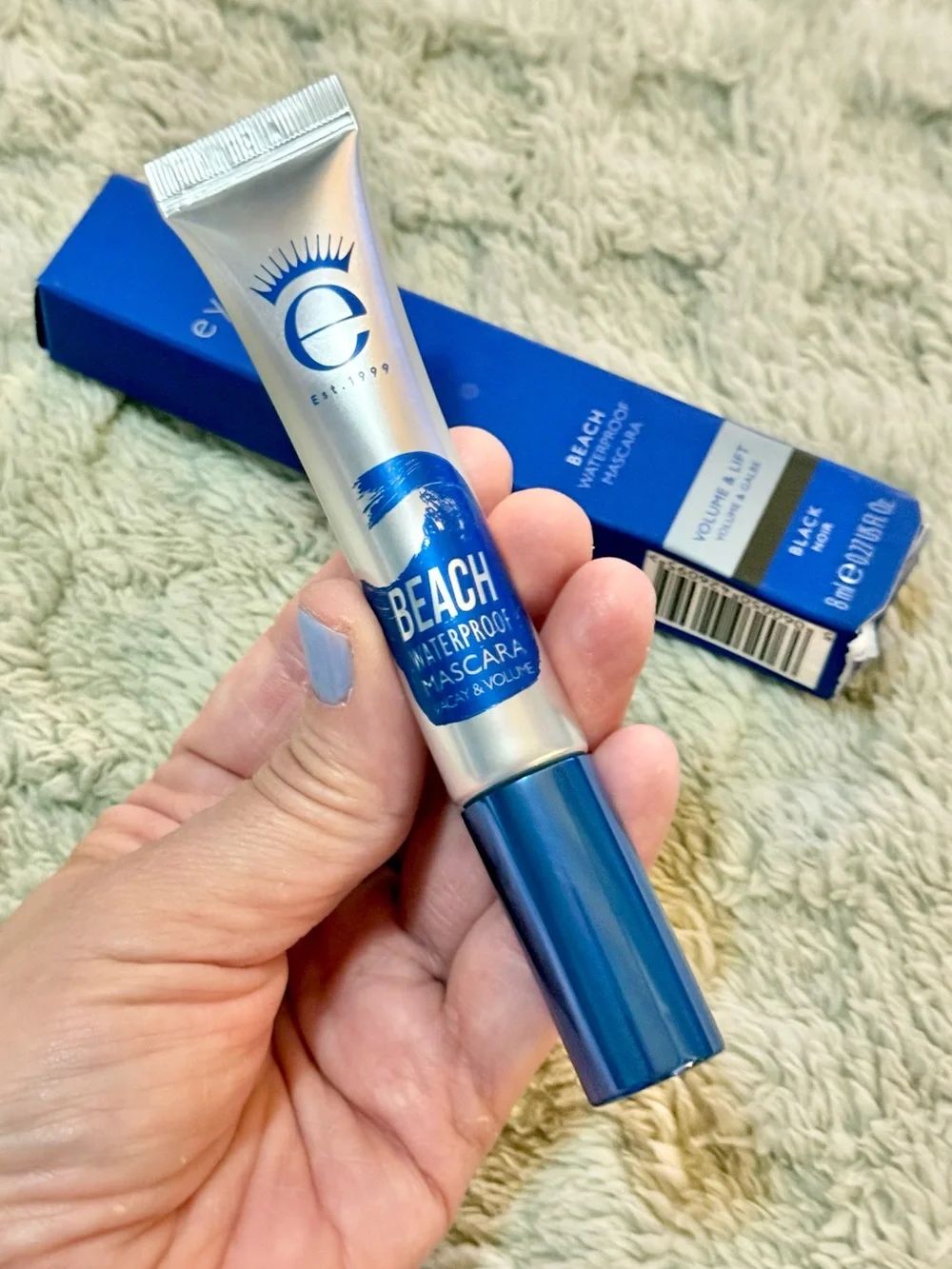 Eyeko Beach Waterproof Mascara in Blue and Silver